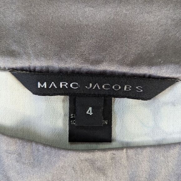 Marc Jacobs Dress 4 Silk Mod Gossip Girl Sequins Y2K 90s Whimsical Quirky Cute - Picture 2 of 10